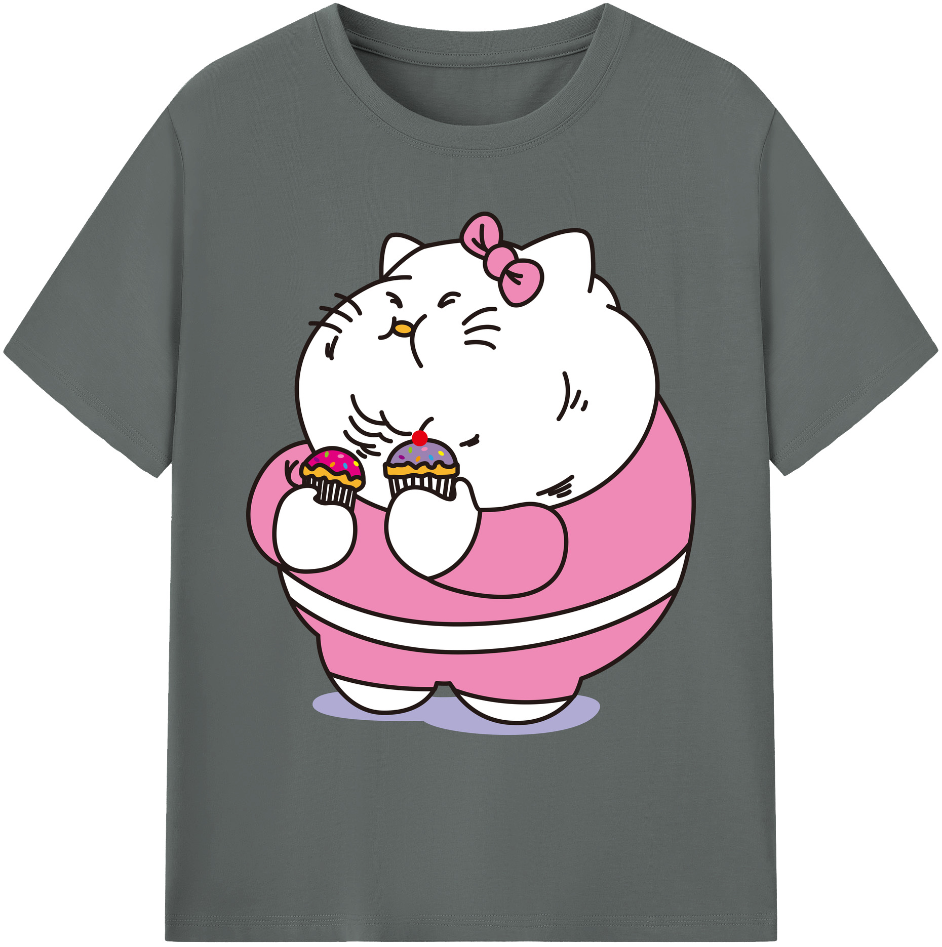 （画像用） Hello Kitty ハローキティ 綿100％ メンズ半袖Tシャツ｜肌触りやわらか＆通気性
